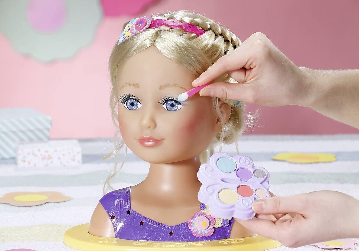 BABY born Sister Styling Head Toy Easy for Small Hands, Creative Play
