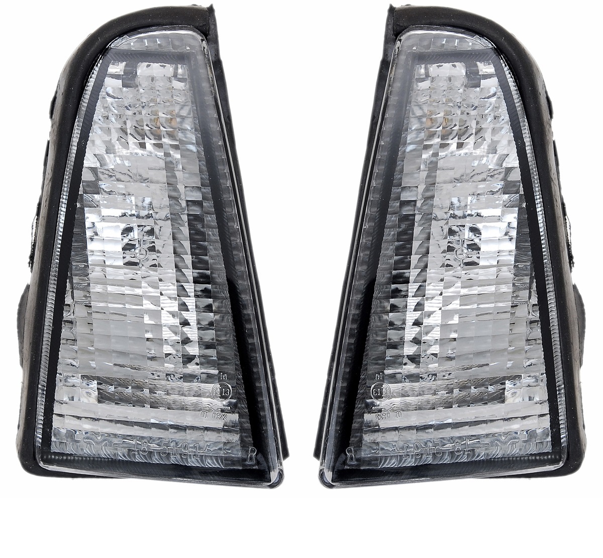 Clignotants avant Fiat Cinquecento 170 noirs fumés étanches pour une visibilité accrue