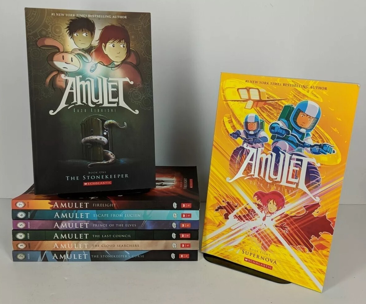 AMULET #1-8 Graphic Novel Series~Kazu Kibuishi~Scholastic | eBay