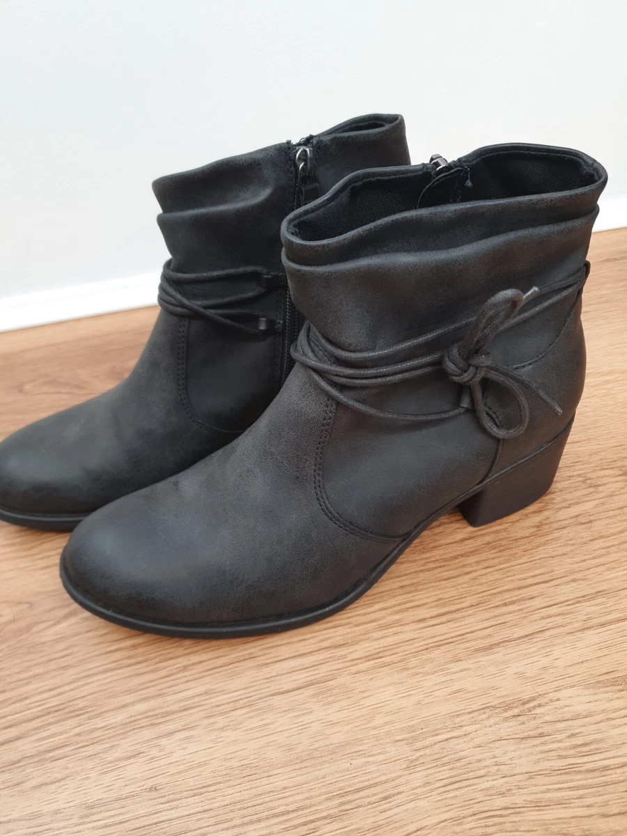 Graceland Womens Black Ankle Chelsea Boots UK Size 5 EUR 38 Side