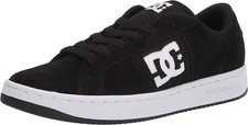 DC Shoes - Men's Striker Skate Shoe, Black/White, 5 US