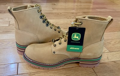 9 M Skechers John Deere Classic 6” Leather Work Boots  display picture 2