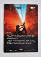 Force of Negation | Borderless Source Material | ATLA | Mythic MTG Card | TLE 13