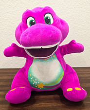 Fisher-Price Barney's World Heart Glow Barney Plush Toy with Lights and Music