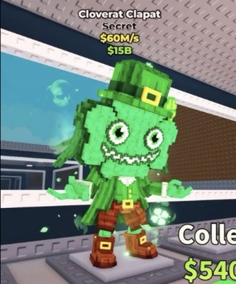 Cloverat Clapat 60m/s Steal a Brainrot (Read Descripion) CHEAP