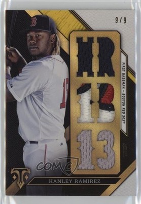 2016 Topps Triple Threads Relics Gold /9 Hanley Ramirez #TTR-HR2 1oq2