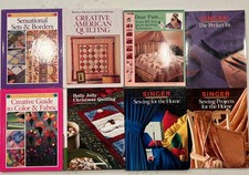 Lot 8 Quilting Hobby Craft Decorating Sewing Books Patterns Quilt Singer Rodale