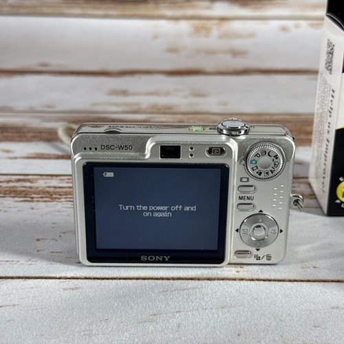Sony Cyber-shot DSC-W50 – 6MP 3× Zoom, For Parts, Lens Error, Batt/Charger - Picture 3 of 5