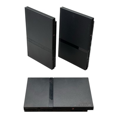 SONY PlayStation 2 Slim | PS2 | Schwarz | 3er Pack