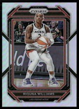 Riquna Williams 2023-24 Panini Prizm WNBA Silver Prizm Las Vegas Aces #128