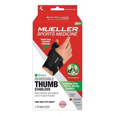 Sports Medicine Green Reversible Thumb Stabilizer, OSFM, Maximum Support,
