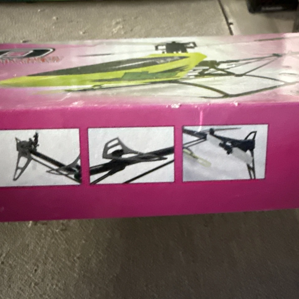 Vintage Rare RC Helicopter LAheli MAXIR Red Micro Heli Kit New In Box - Image 4 of 4