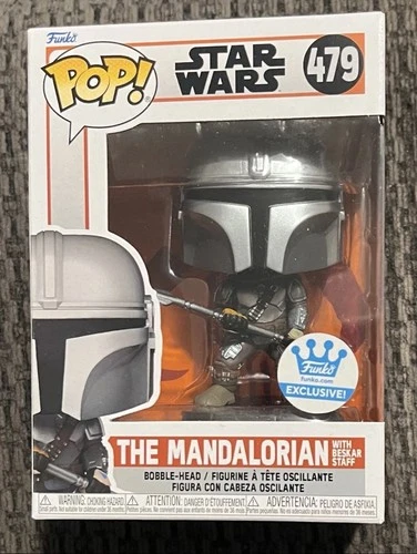 Funko Pop! Vinyl: Star Wars - The Mandalorian with Beskar Staff #479