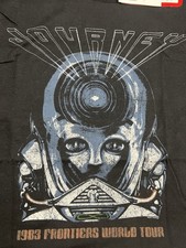 New Live Nation Merchandise Journey 1983 Frontiers World Tour Tee Shirt Blk SM