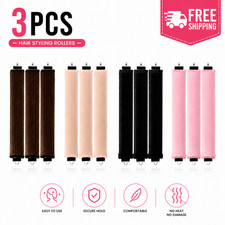 Heatless Curls Overnight Hair Curlers No Heat Rollers Satin Lazy Blowout Rods