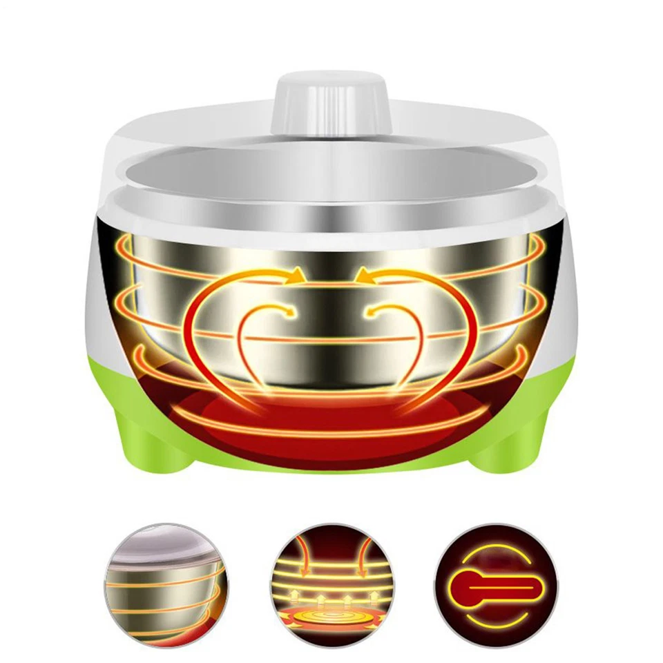 Yogurtera Automática con Olla Interior de Acero Inoxidable 1.2L 220V Foto 4 de 4