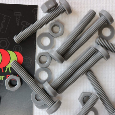 #ad #ad 20 x Grey Pan Head Screws Polypropylene PP Plastic Nuts and Bolts Washers M6 ... $32.25