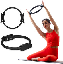 Gaiam Pilates Ring Fitness Circle - Lightweight & Durable Foam Padded Handles, F