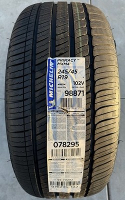 FOUR BRAND NEW 245/45R19 102V Michelin Primacy MXM4 ZP Run Flat