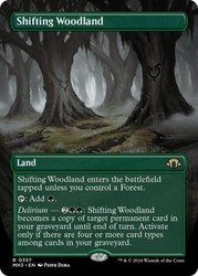 Shifting Woodland (Borderless) - Modern Horizons 3 - Rare