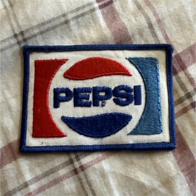 Pepsi Logo Embroidered Advertising Patch - Red White Blue Soda Theme
