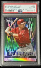 Paul Goldschmidt 1/1 PSA 10 Black Prizm 2013 Select One Of One En Fuego ⚾️