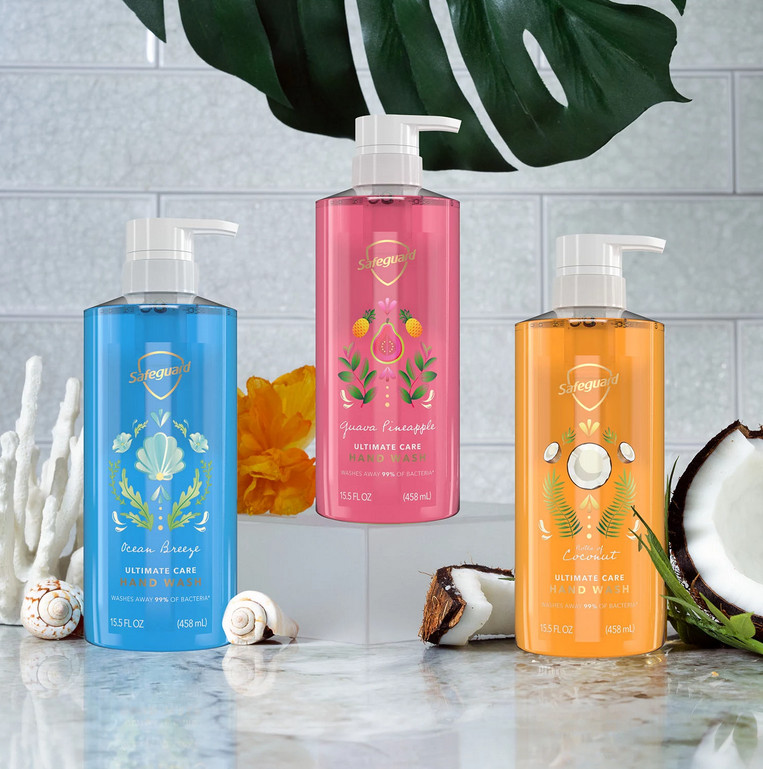 Safeguard Ultimate Care Hand Wash, Variety Pack, 15.5 fl. oz., 3 pk.