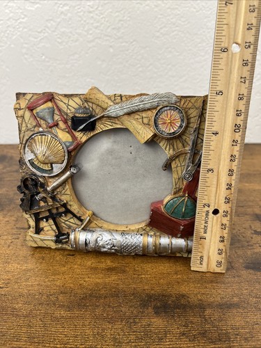 Vintage Russ Explorer Theme 3” Picture Frame Exploration Themed - Picture 5 of 6