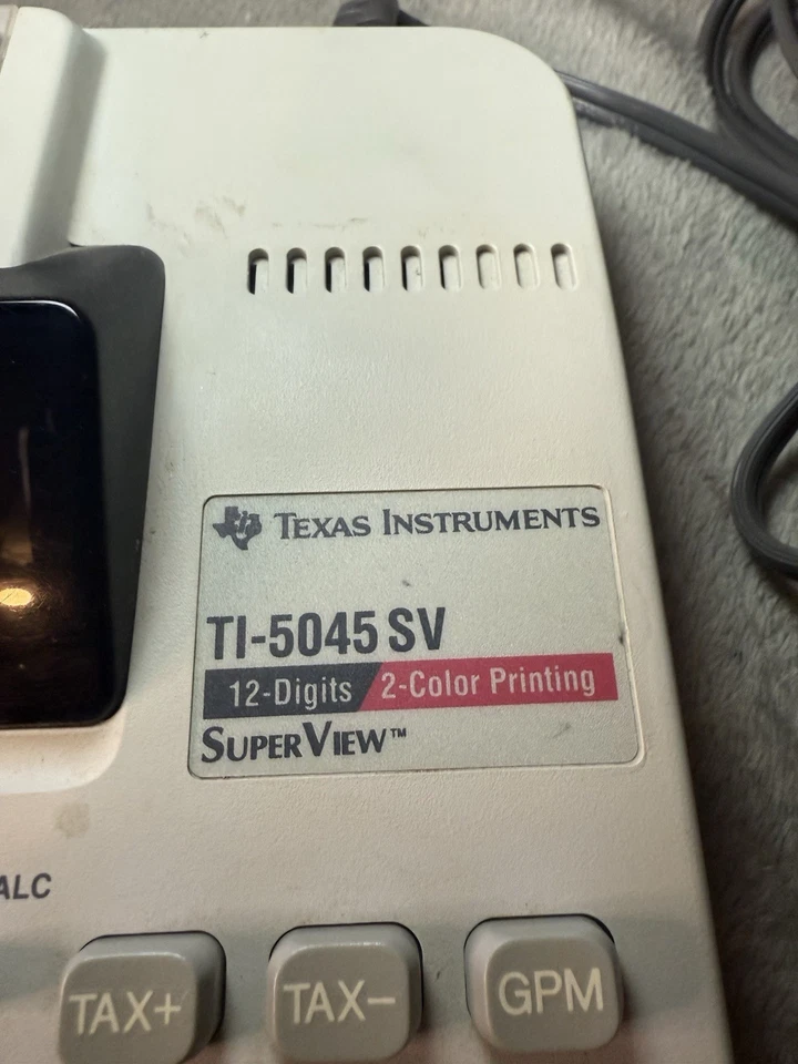 Texas Instruments TI-5045 SV 2-Color Super View Desk Calculator Tested Works - Image 3 of 4