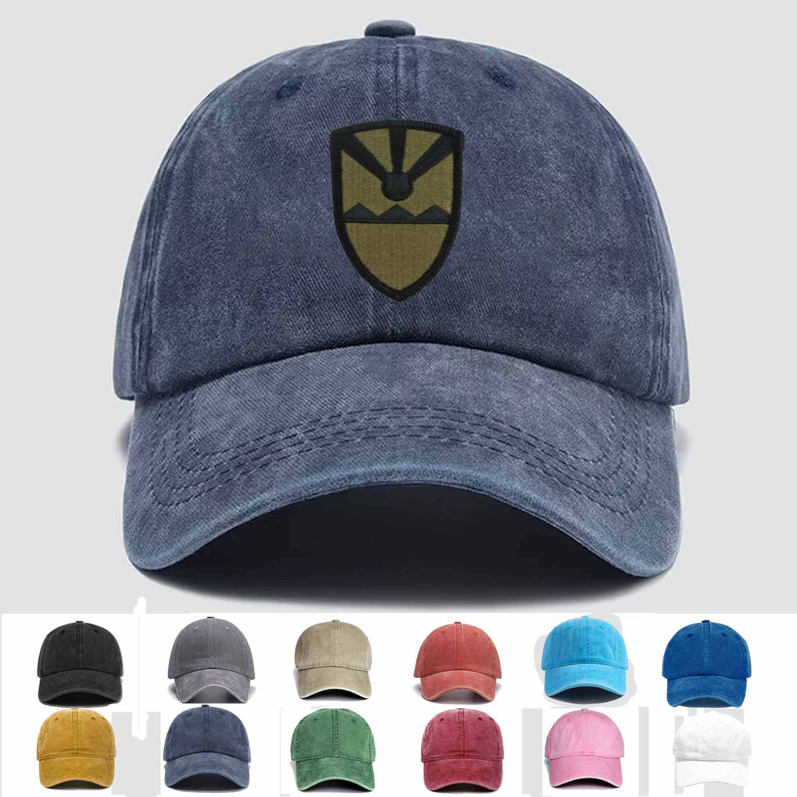 Custom Embroidered VI National Guard Veteran Trucker Cap  