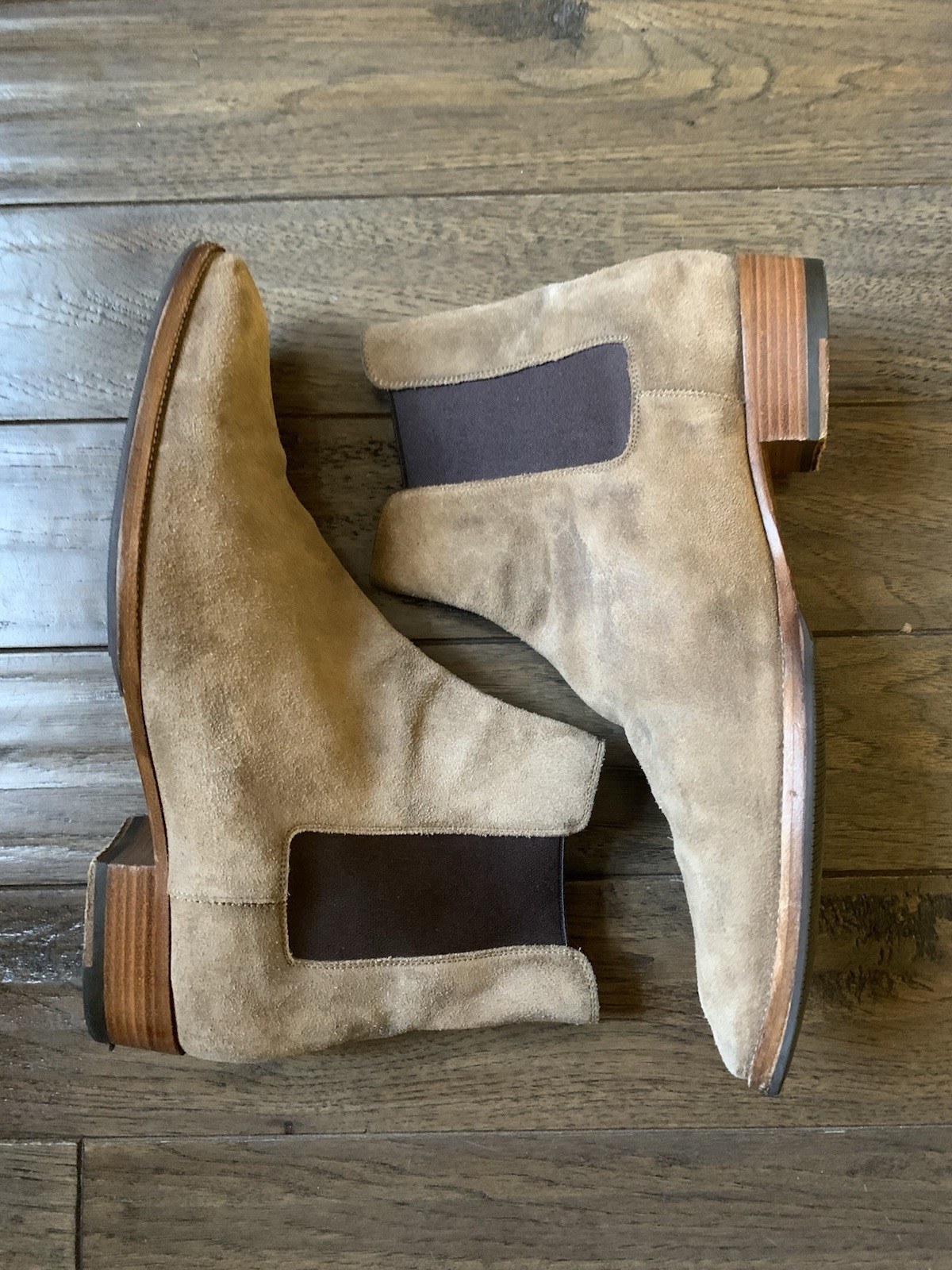 Saint Laurent Paris Wyatt 30 Chelsea nuovo Sigaro taglia 44 11 suole Vibram