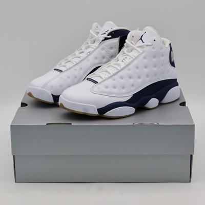 white navy blue 13s