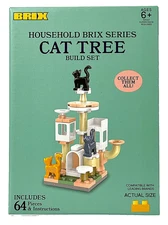 Brix Household Brix Series Cat Tree Build Set 64 Pieces & Instructions NIB