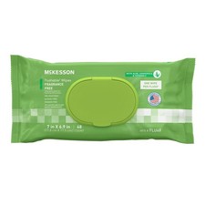 McKesson Flushable Personal Wipe 6-9/10 X 7 Inch FLU48 12 Pack 576 Wipes