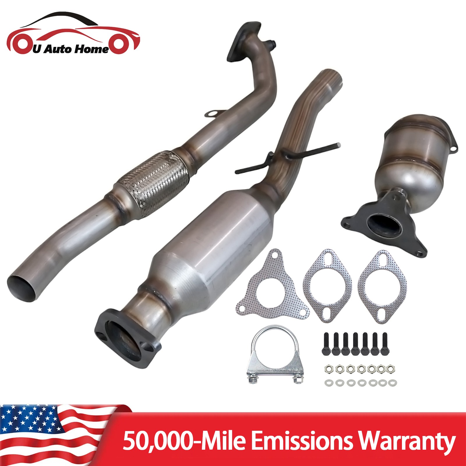 Front & Rear Catalytic Converter For 2013 2014 2015 2016 Chevrolet Malibu 2.5L