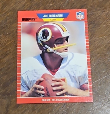 1989 Pro Set ESPN Joe Theisman #9 Redskins Announcer