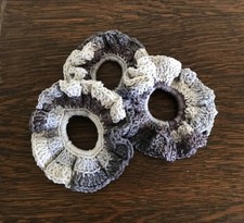 Handmade Crochet Scrunchie 100 Soft Cotton - Flanel