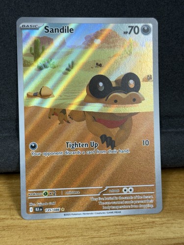 Sandile 135/86 - Black Bolt (NEW SET) Illustration Rare (NM+) English - Picture 2 of 3