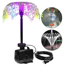 45W 792 GPH LED Big Pond Pump with Fountain Kit 3000L/H , Large Flow Submers...