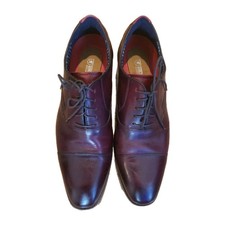 Stacy Adams Kallum Men's Cap Toe Oxford Brown Leather Dress Shoes 11 W