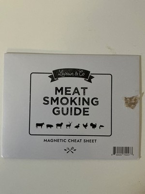 Meat Temperature Guide, Cooking Temperatures Magnet Meat Smoking Guide Sign Meat