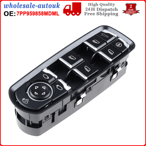 7PP959858MDML Master Window Switch Console For Porsche Panamera Cayenne NEW - Picture 8 of 10