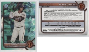 2022 Bowman Sapphire Edition Chrome Prospects Aqua /55 Ricardo Genoves #BCP-60