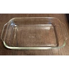 Vintage PYREX 232-R Clear Glass 11-3/4”×7-1/2”×1-3/4” Casserole Baking Dish 2 Qt