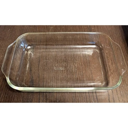 Vintage PYREX 232-R Clear Glass 11-3/4”×7-1/2”×1-3/4” Casserole Baking Dish 2 Qt