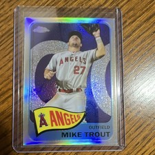 Topps 2021 Chrome 1965 Topps Redux Insert Mike Trout #TH65-3 Angels Baseball