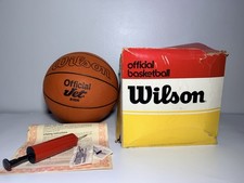 Vintage Wilson Official Jet B1200 Last Bilt Leather Basketball Damaged Box New