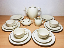 Fürstenberg Porzellan Form 650 elfenbein mit Goldrand Kaffeeservice 19-teilig