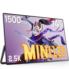 UPERFECT 14" 2560x16000 Portable Monitor MINI LED Gaming Monitor USB C Screen