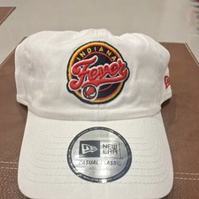 New Era Indiana Fever Adjustable White Hat WNBA Basketball Official
